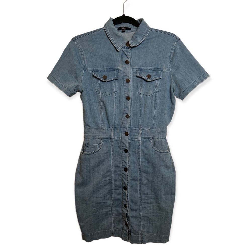 BLĀSHE | Preloved Button-Up Denim Dress | Size M